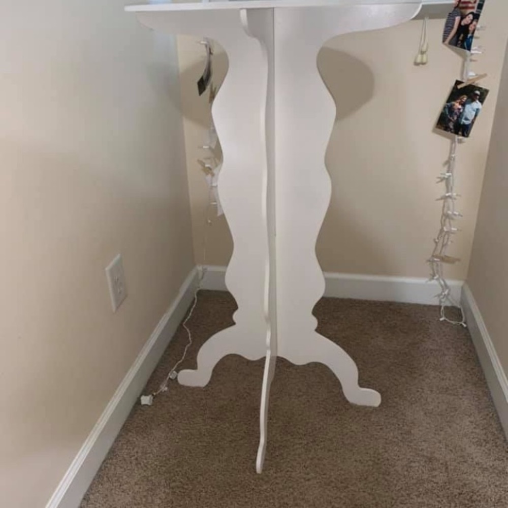 Tall White Table